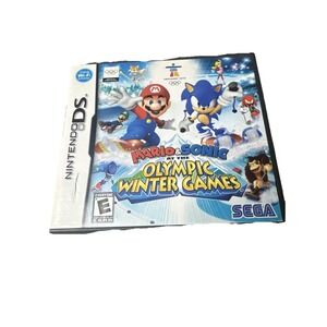 Mario & Sonic At The Olympic Winter Games (Nintendo DS, 2009) CIB Tested & Works